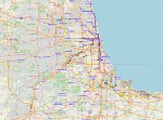 Railroads of Chicago Map
